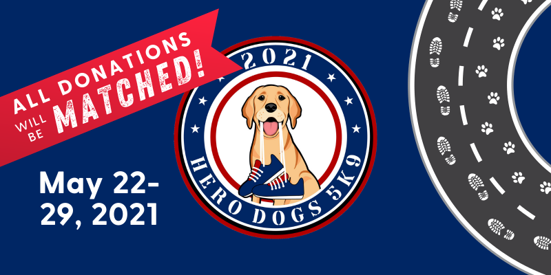 Hero Dogs 5K9 logo/banner plus match